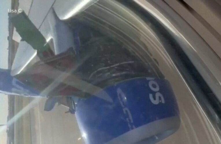 Engine cover on Southwest Airlines flight to Houston from Denver tears away during takeoff