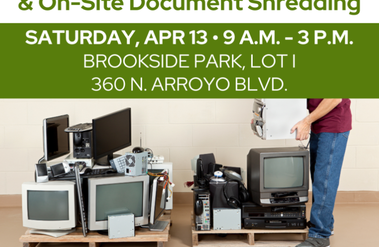 Free e-waste, shredding event set for Saturday in Pasadena