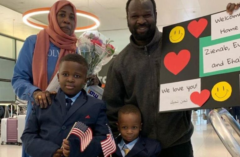 U.S. family finally reunited after escaping Sudan’s year-long civil war