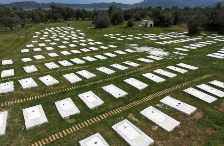 Neglected migrant burial ground on Greek island gets overhaul