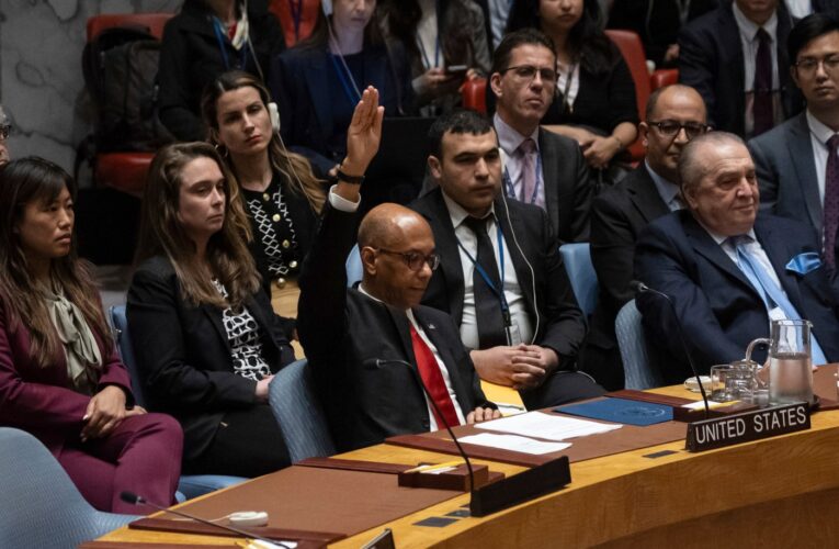 US vetoes resolution backing full UN membership for Palestine