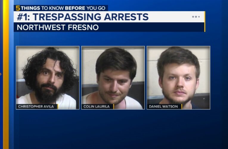 3 arrested for incidents at northwest Fresno places of worship identified