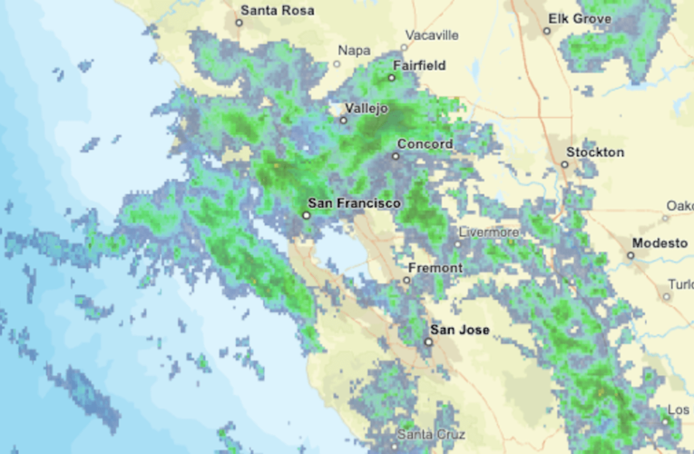 Storm tracker map: Follow Saturday’s rain in the Bay Area, snow in Sierra