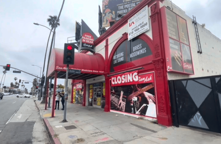 Sam Ash Music closing all 7 Southern California stores