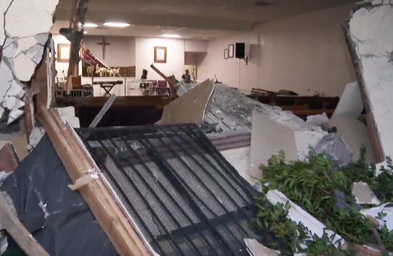 Driver killed after his car slams into a church in South Los Angeles