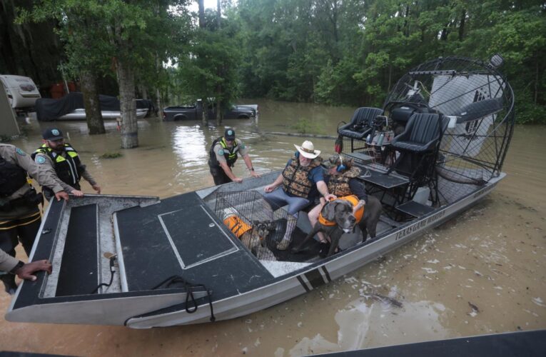 As storms moves across Texas, a child dies after being swept away in floodwaters