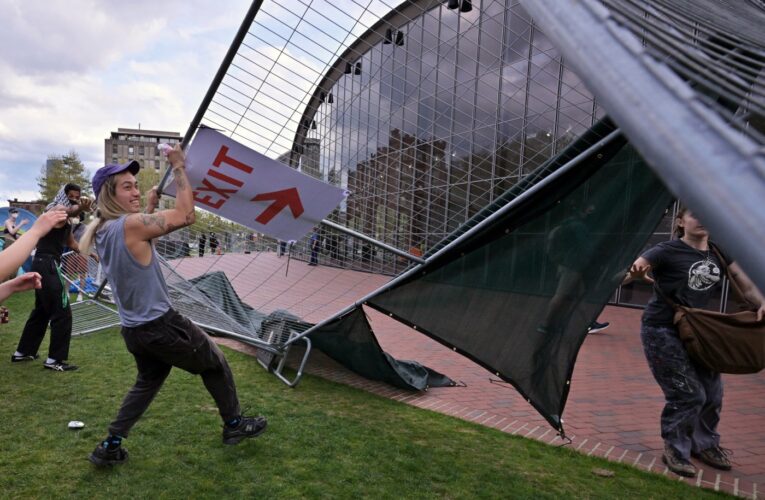 Protesters breach barricades, re-occupy MIT encampment