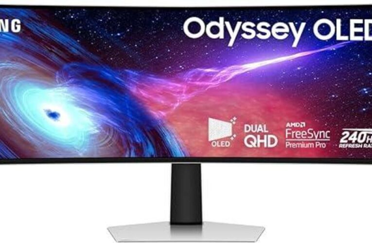 This 49″ Samsung Odyssey G9 OLED monitor is our top choice for gaming. It’s now under $1,000
