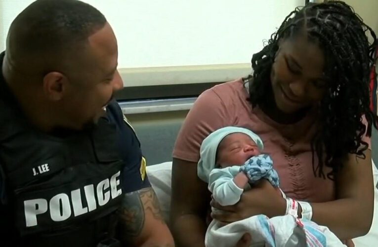 Baton Rouge police officer delivers baby on side of road