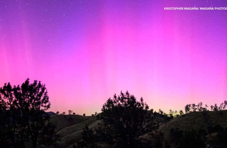 Northern lights dazzle in Central California, second chance is possible Saturday night