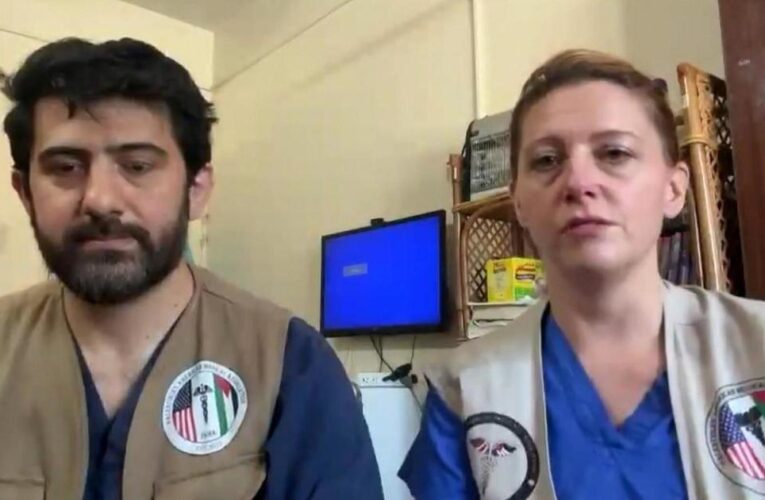 U.S. medics trapped in Gaza share emotional testimonies