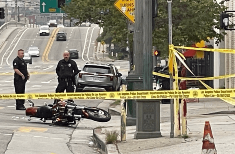 Truck strikes, kills motorcyclist in Los Angeles hit-and-run