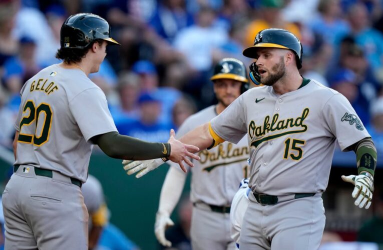 Athletics fall to 10 games below .500 with loss to Royals
