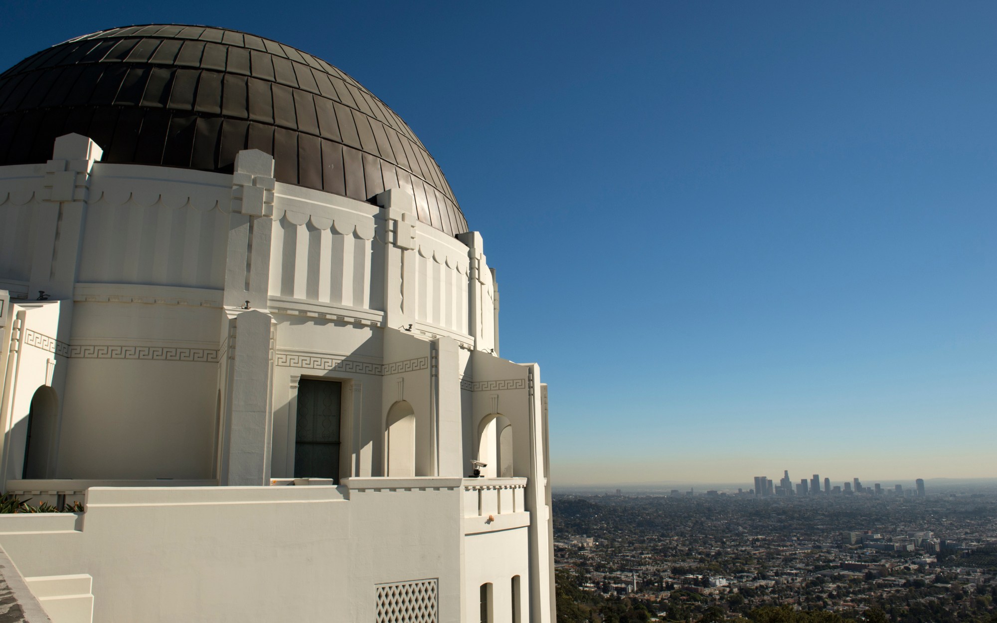 Griffith Observatory sits on the south-facing slope of Mount Hollywood at Griffith Park in Los Angeles. (File Photo)