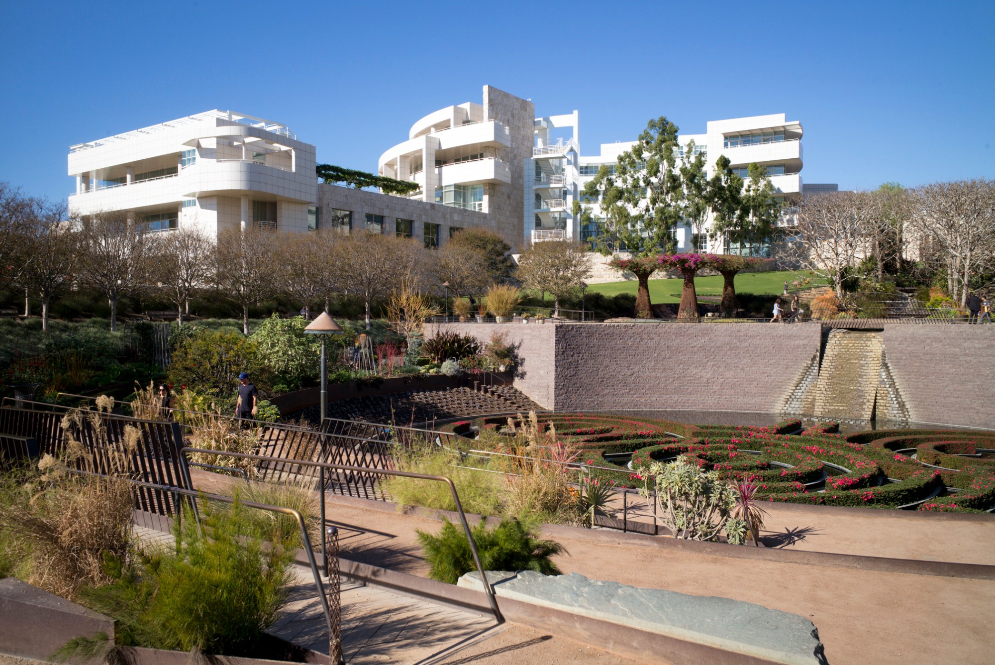A view across the Getty Center's central garden. ( Photo by David Crane, Los Angeles Daily News/SCNG)