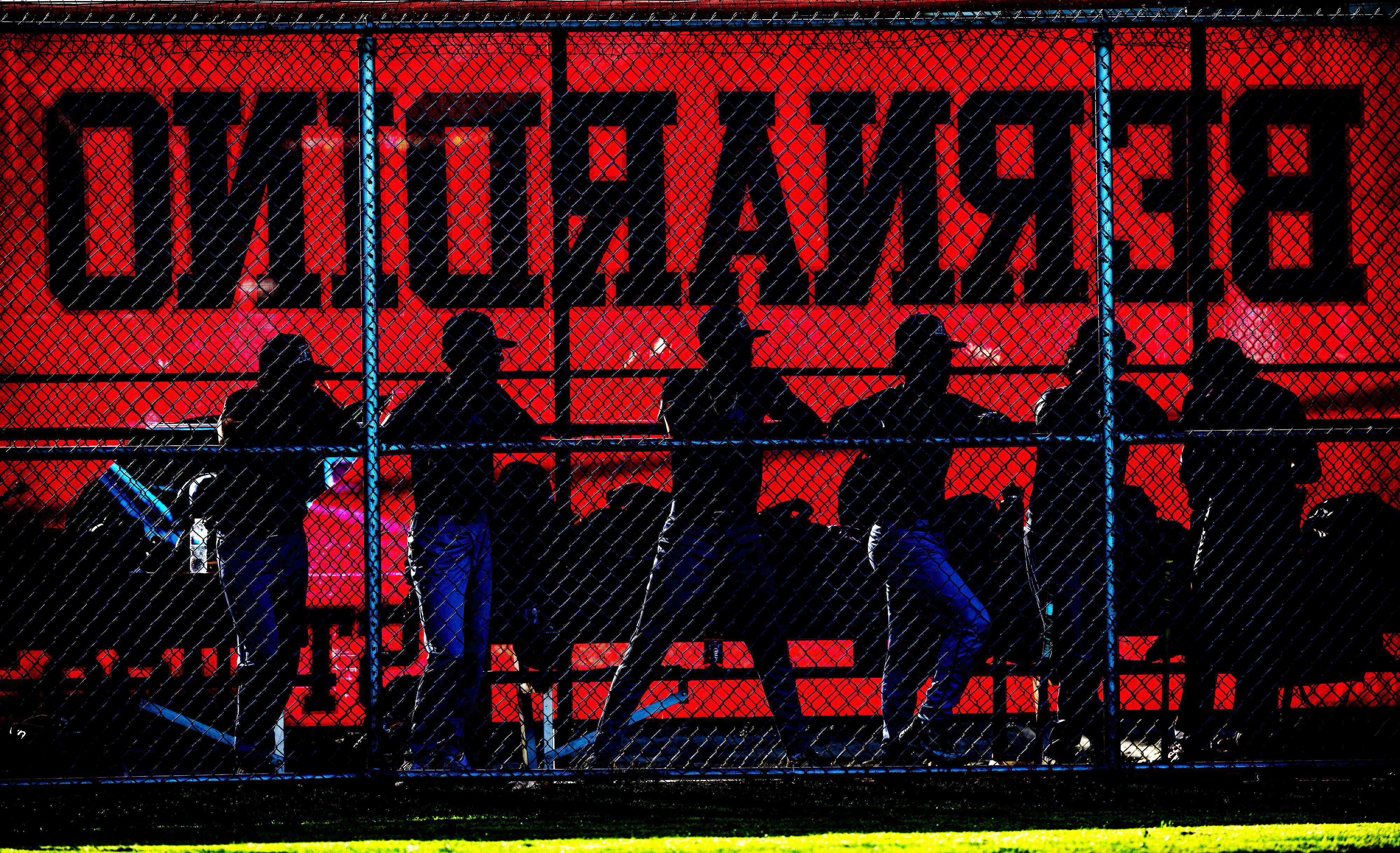 Jurupa Valley players stand in the dugout during the Mountain...