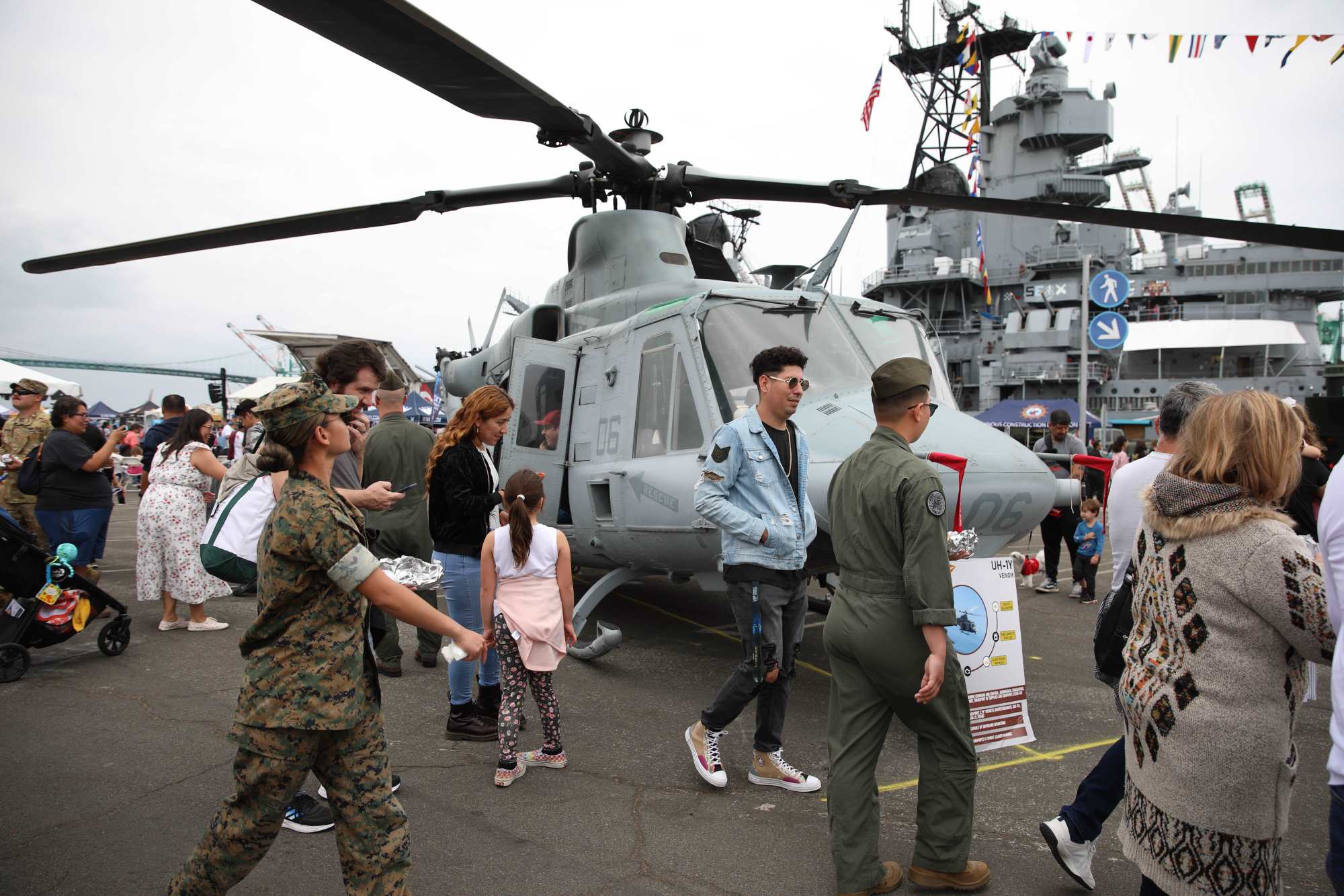 Big crowds turn out on day three of LA Fleet Week on Sunday, May 28, 2023, in San Pedro. (Photo by Howard Freshman, Contributing Photographer)