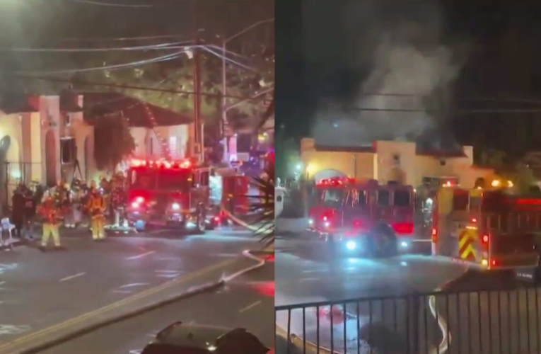 Residents angry after fire breaks out at West Hollywood squatter house 