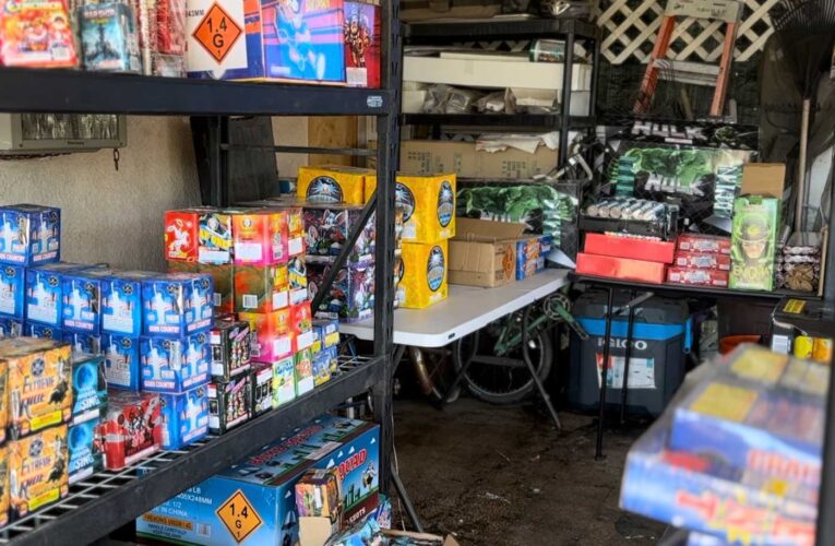 Police Seize 1000 Pounds of Illegal Fireworks