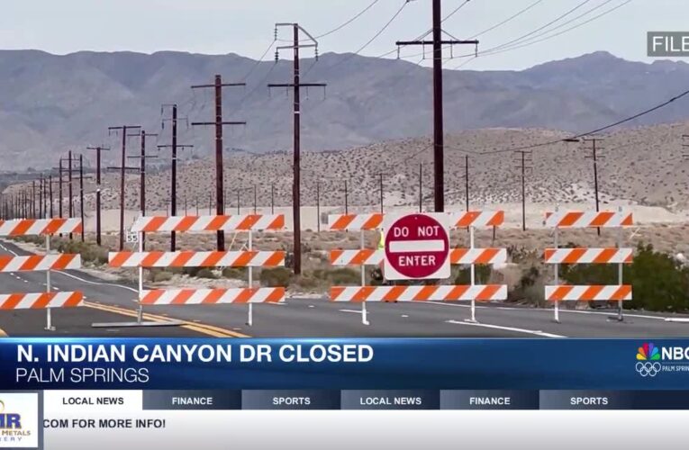 North Indian Canyon Drive Remains Closed Due to Blowing Dust; Gene Autry Trail Reopens