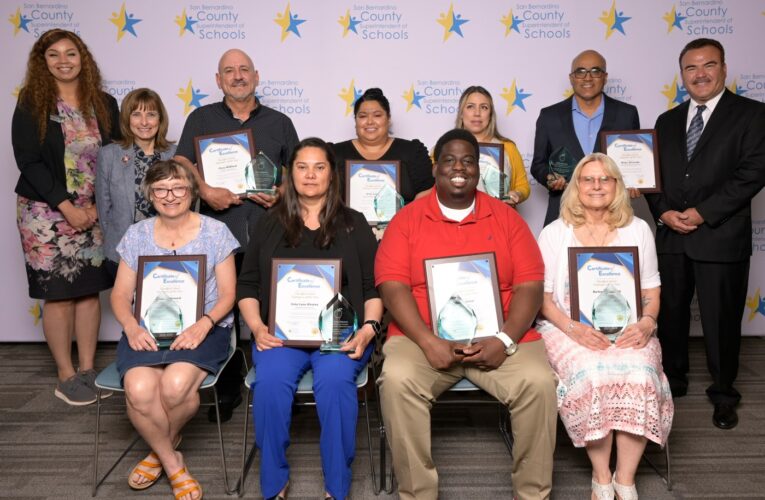 8 school employees honored in San Bernardino County