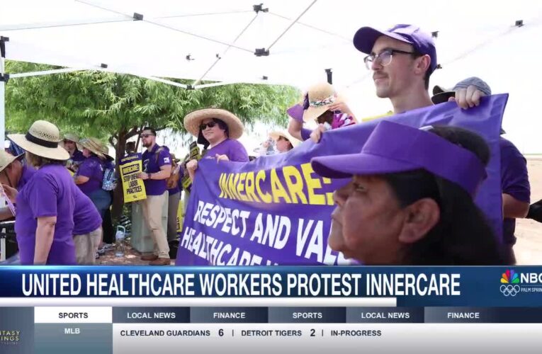 Health Care Workers Protest Unfair Labor Practices at Inner Care in El Centro