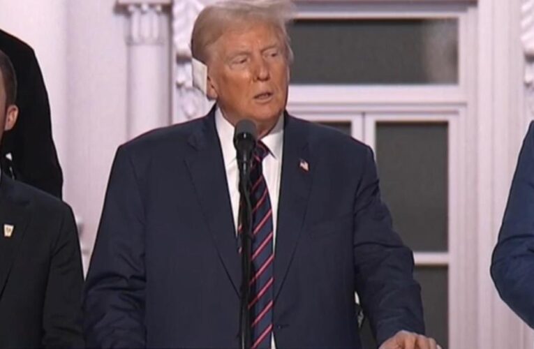Watch: Trump takes stage at RNC for walkthrough ahead of Thursday speech
