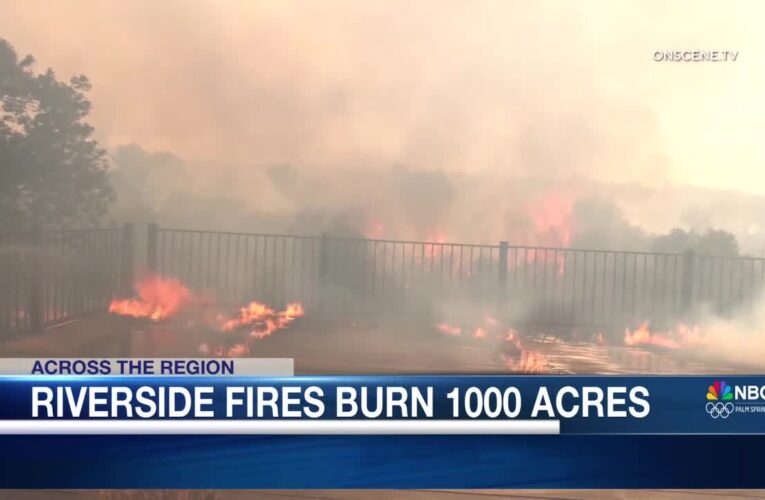 Wildfires Force Evacuation of 1500 Homes in Riverside, California