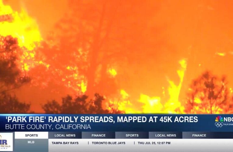 Massive Park Fire Rages in Northern California, Prompting Mandatory Evacuations