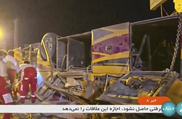 Bus carrying pilgrims crashes in Iran, killing at least 28 people