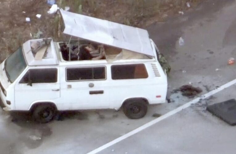 PCH in Malibu shut down; police in standoff with person barricaded inside van