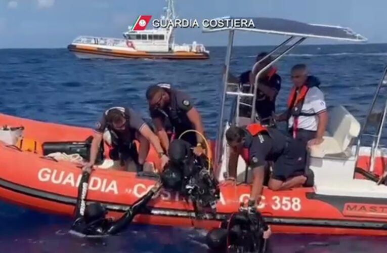 Divers find 5 bodies during search of superyacht wreckage after it sank off Sicily, 1 still missing