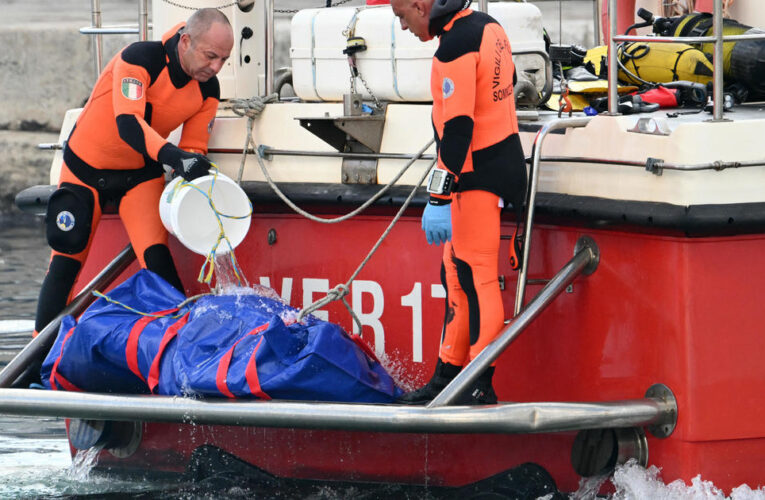 At least 5 bodies recovered from yacht off Sicily as questions mount