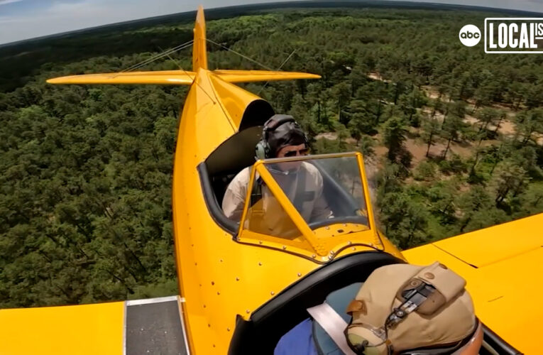 Get a birds-eye view of the Jersey Shore with a ride on a World War II biplane