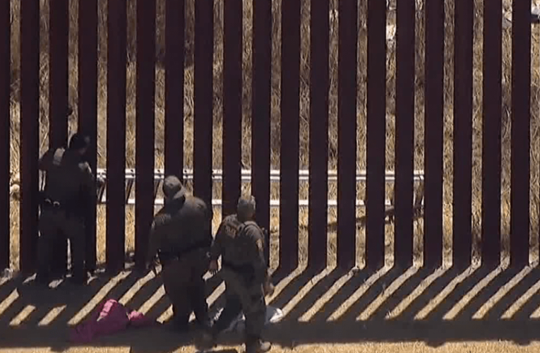 Six migrants taken to hospital after fall from border wall