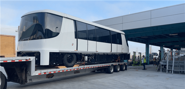 Final ‘People Mover’ cars arrive at LAX in major milestone for delayed project