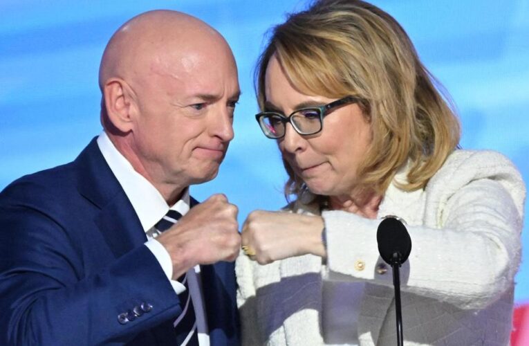 Former Rep. Gabby Giffords, joined by Sen. Mark Kelly, urges voters to support Kamala Harris