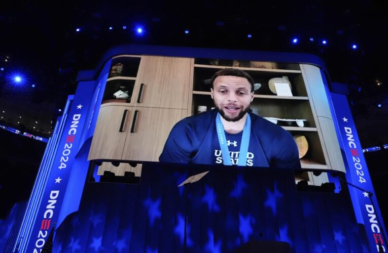 Stephen Curry endorses Kamala Harris by video at DNC, days after coach Kerr speech