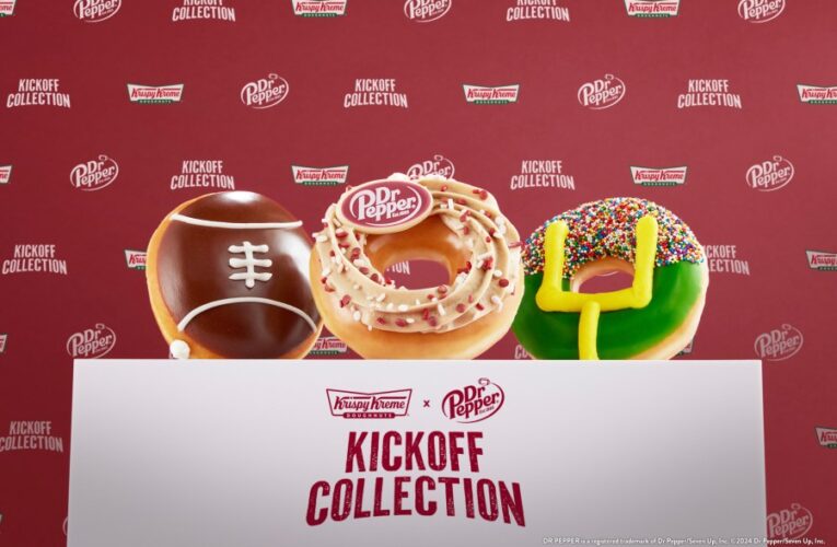 Krispy Kreme teams up with Dr. Pepper to launch new football-themed doughnuts