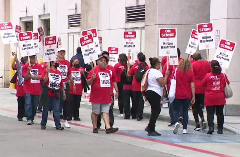 Hilton Bayfront hotel workers vote to authorize strike