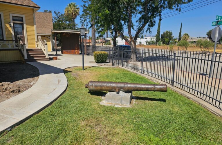 This old cannon in San Bernardino is a blast from the past