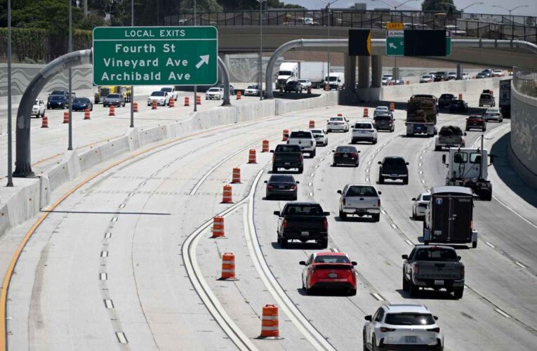 Why are the 10 Freeway car pool lanes becoming toll lanes in the Inland Empire?