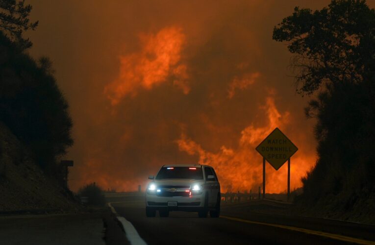 Wildfire burning east of LA sparks mandatory evacuations