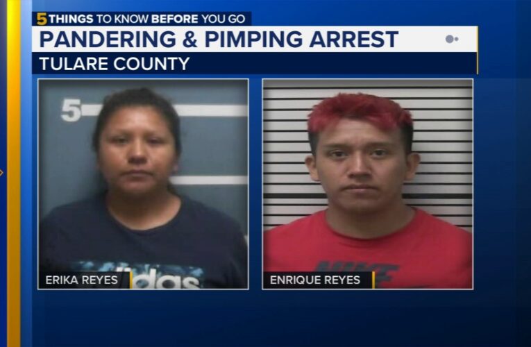 Siblings arrested in Tulare County for pimping and pandering, deputies say