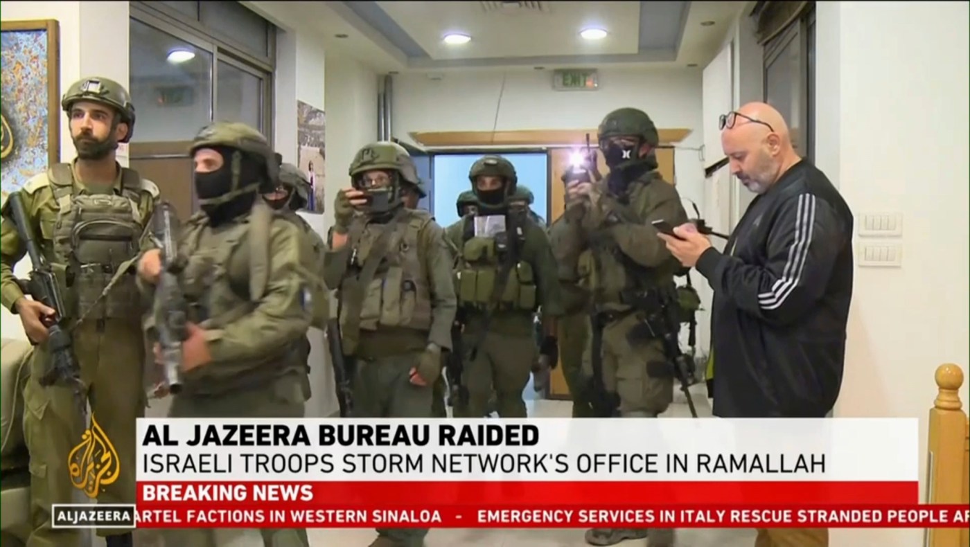 israel-raids,-shuts-down-al-jazeera-bureau-in-west-bank