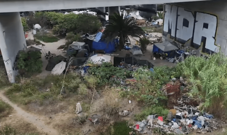 Volunteers conduct count of unhoused people in San Diego River encampments