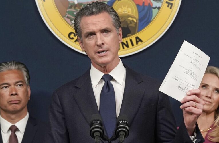 Newsom signs more anti-crime bills, including laws targeting rape and abortion protests