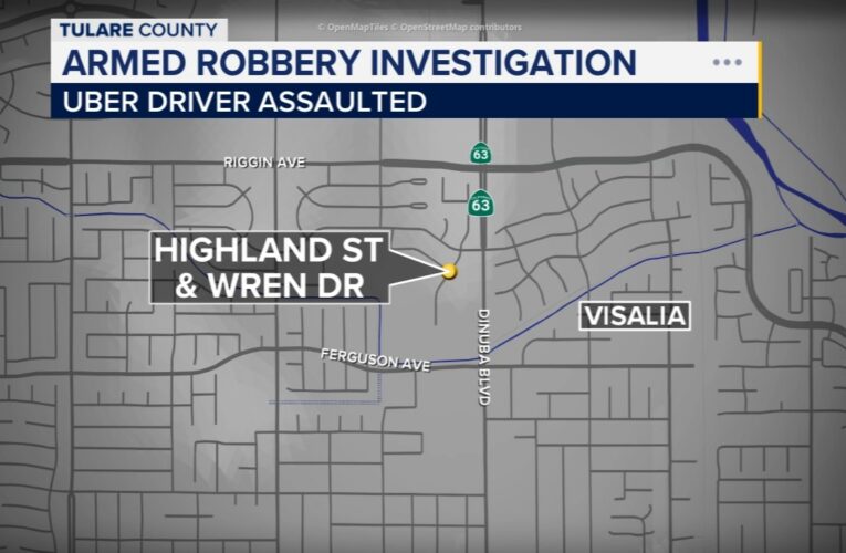 Uber driver assaulted in Visalia armed robbery, police say