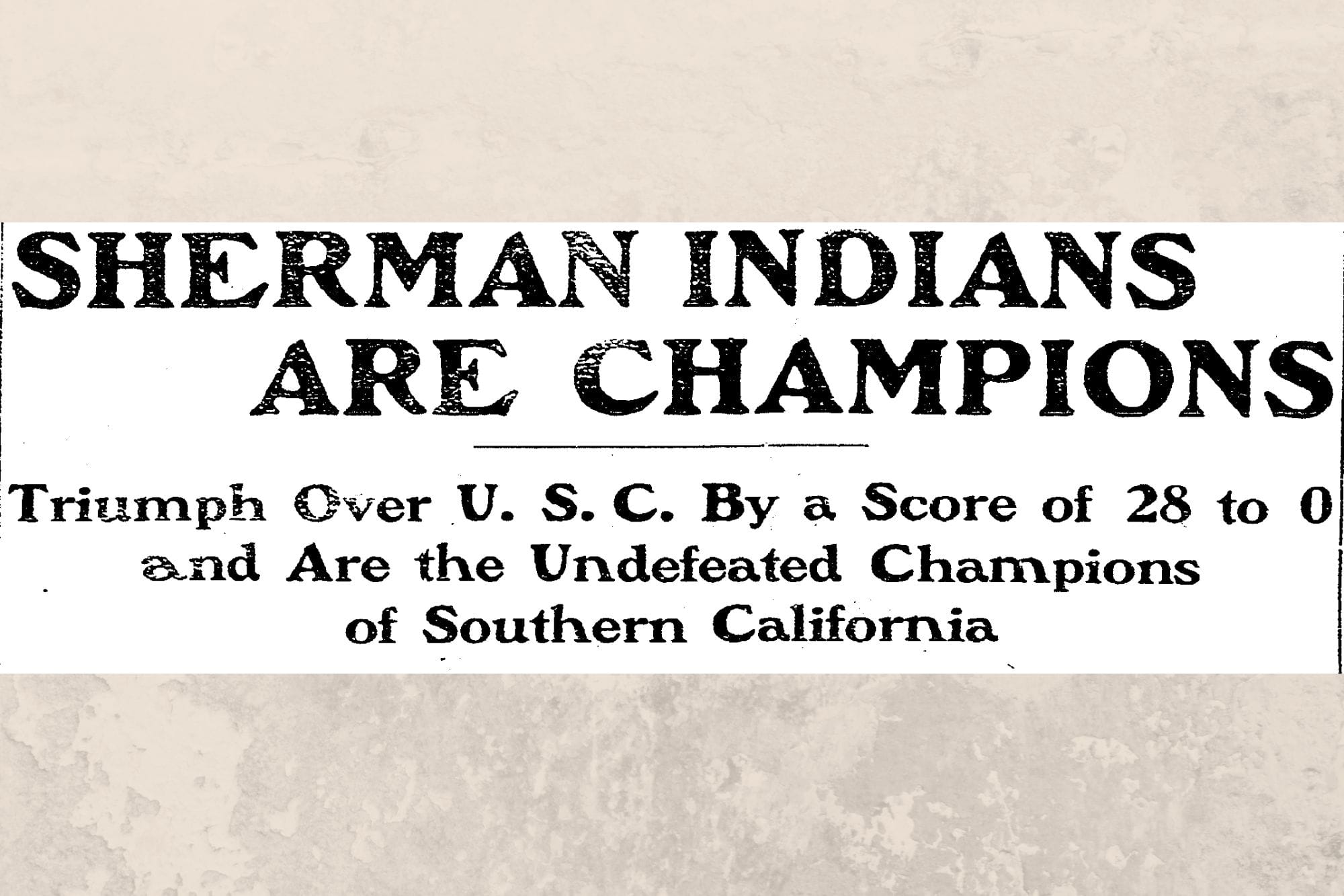 Sherman Institute's Championship Football Team