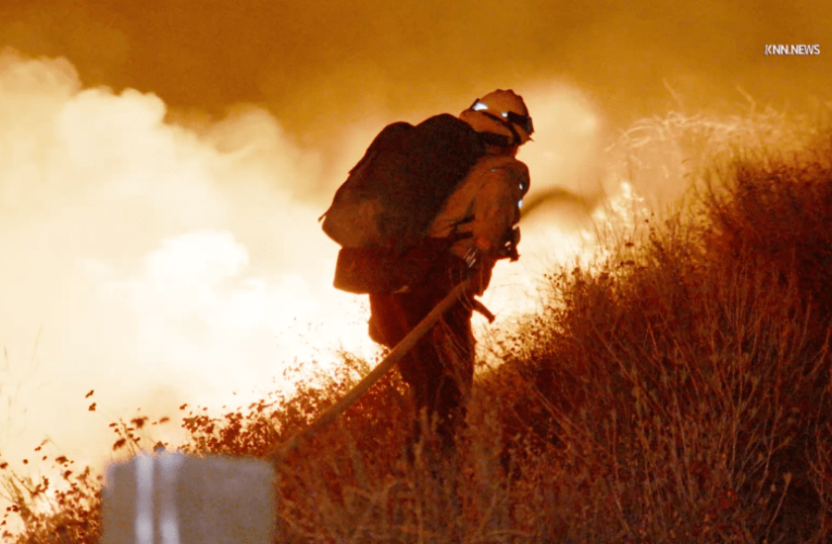 New brush fire sparks in northwest Los Angeles County